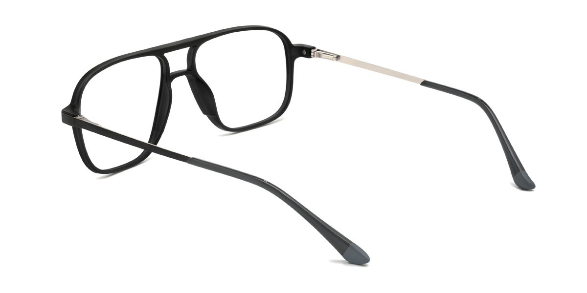 Schwarz Donnie Brille - Aviator Clip-On Sunglasses