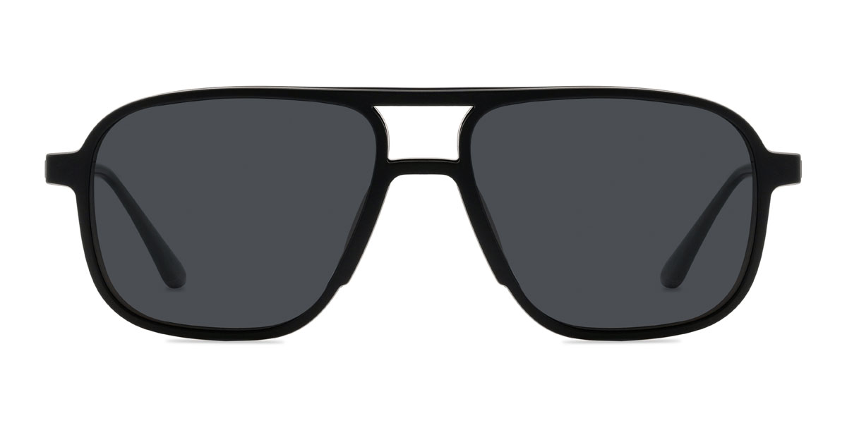 Schwarz Donnie Brille - Aviator Clip-On Sunglasses