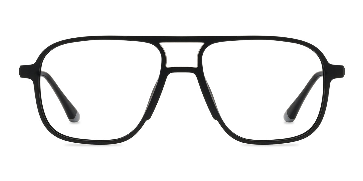 Schwarz Donnie Brille - Aviator Clip-On Sunglasses