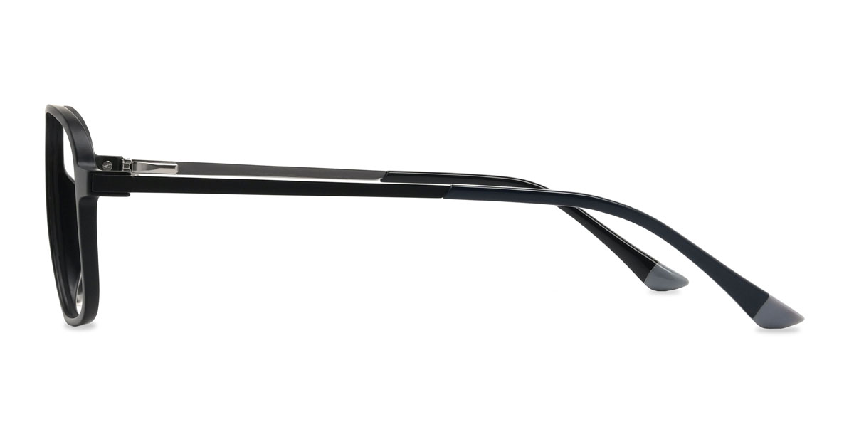 Schwarz Donnie Brille - Aviator Clip-On Sunglasses