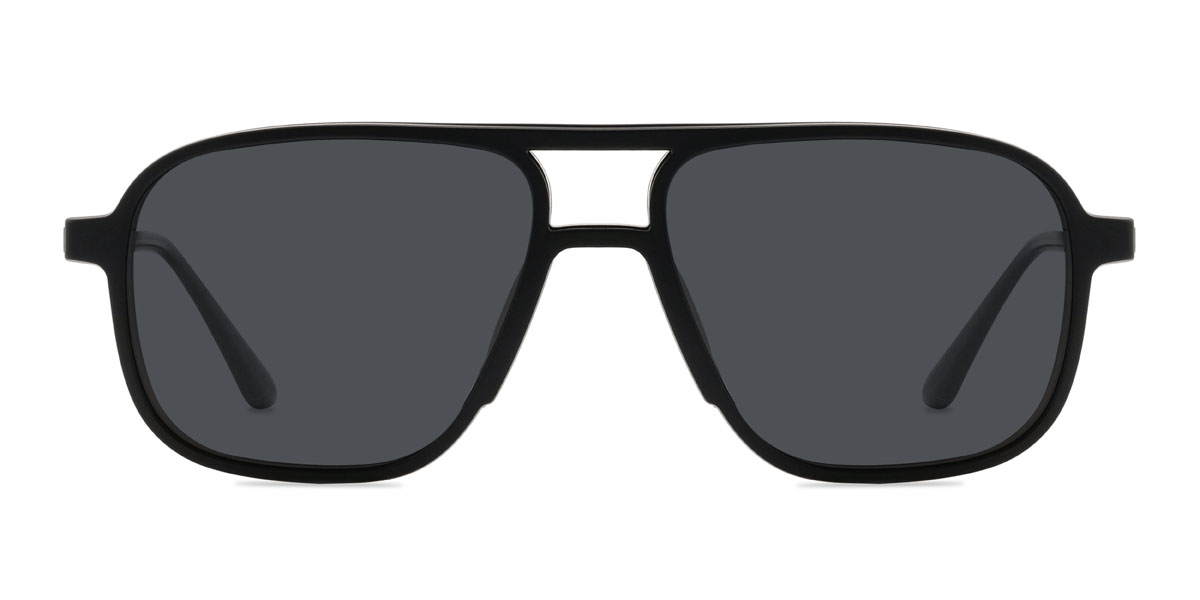 Braun Schwarz Donnie Brille - Aviator Clip-On Sunglasses