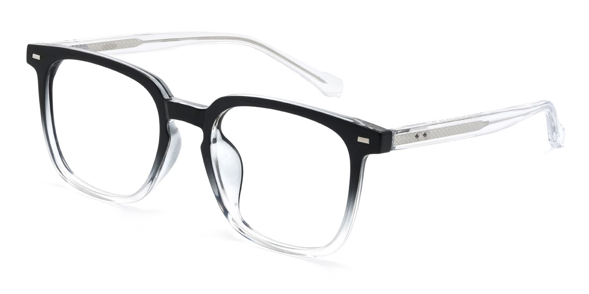 Negro Claro Nahla Gafas - Rectangle Glasses