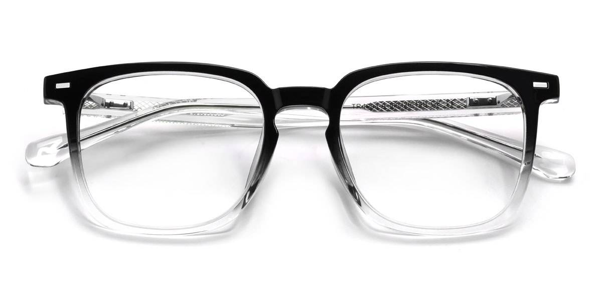 Negro Claro Nahla Gafas - Rectangle Glasses