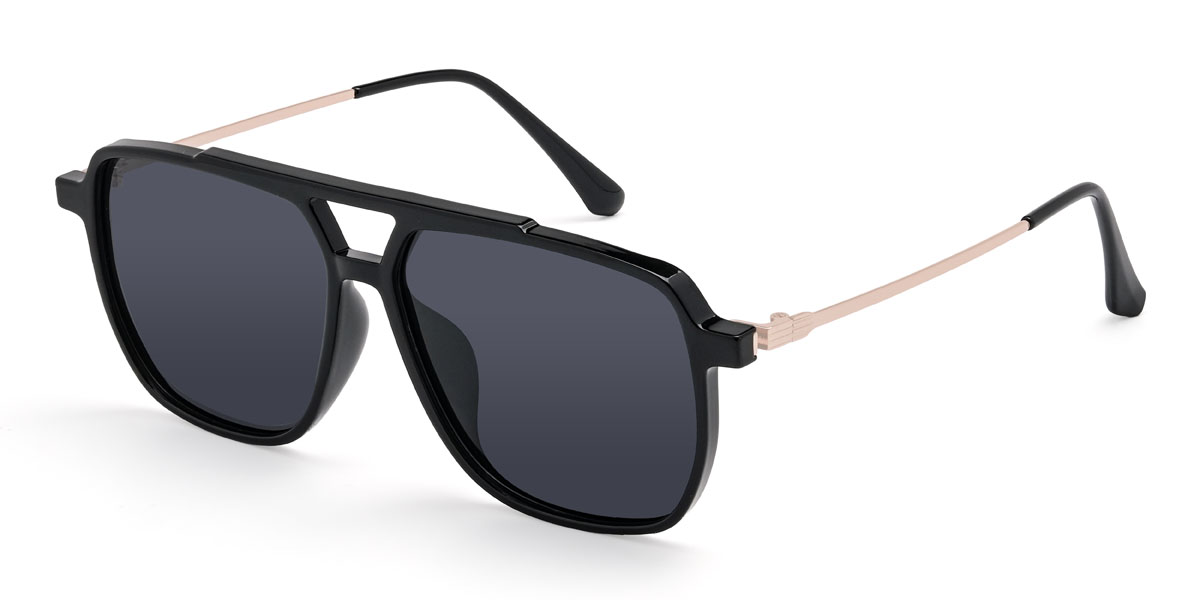 Schwarz Grau Manolo Brille - Aviator Sunglasses