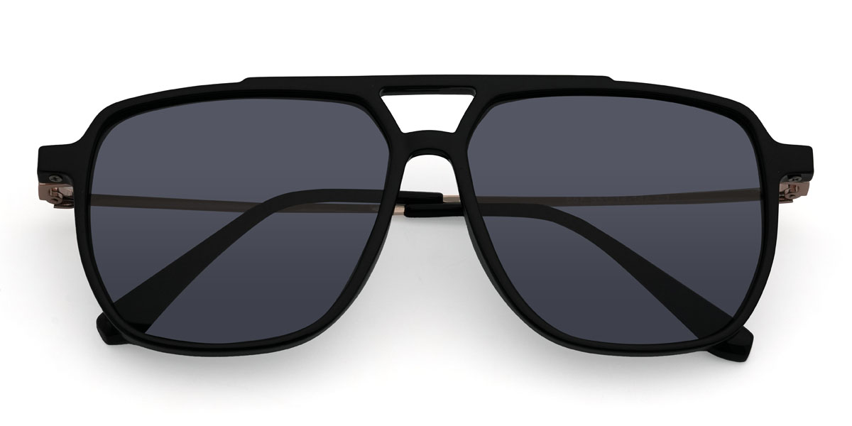 Schwarz Grau Manolo Brille - Aviator Sunglasses