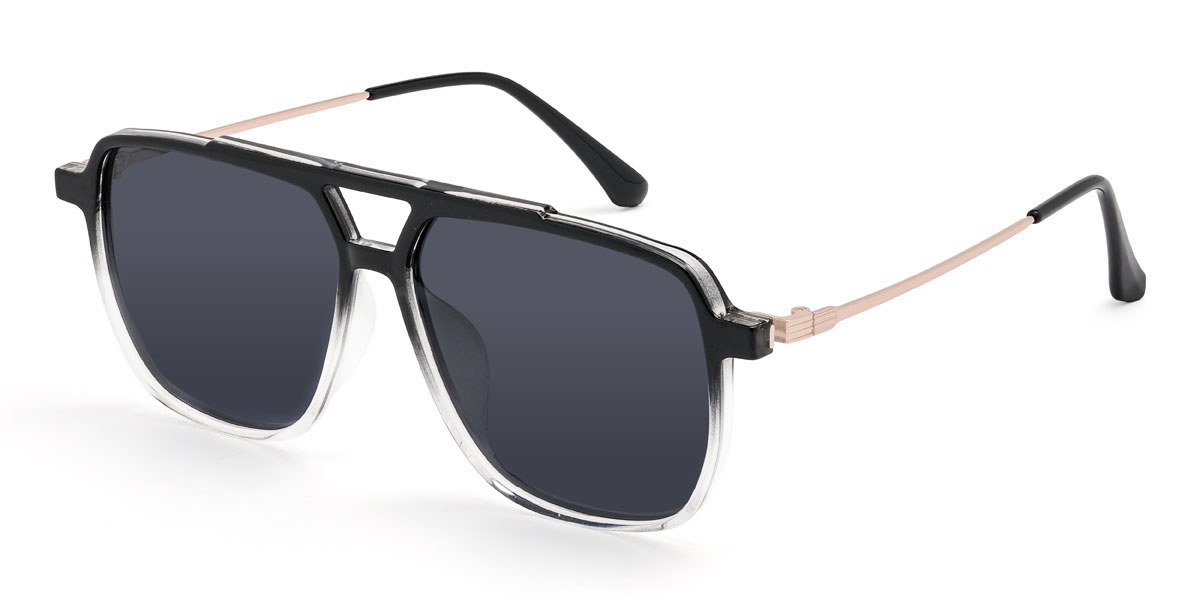Black Clear Grey Manolo Glasses - Aviator Sunglasses
