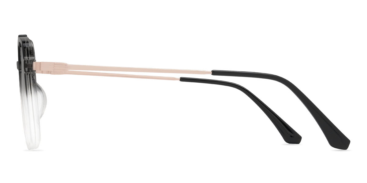 Black Clear Grey Manolo Glasses - Aviator Sunglasses