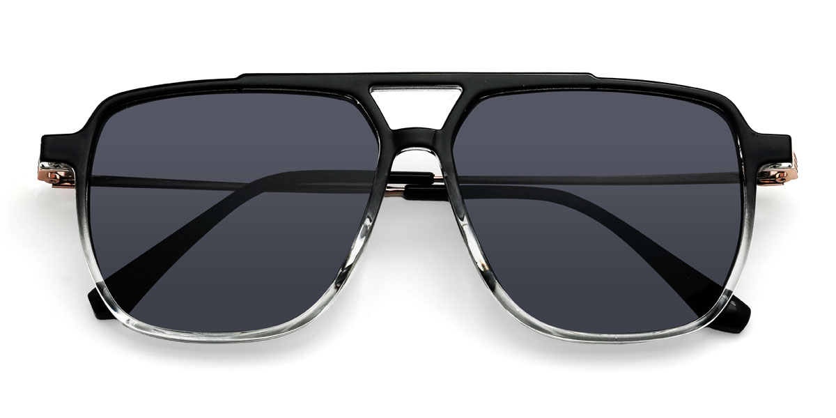 Black Clear Grey Manolo Glasses - Aviator Sunglasses