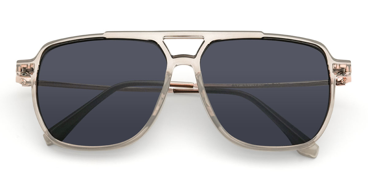 Átlátszó szürke szürke Manolo Szemüveg - Aviator Sunglasses