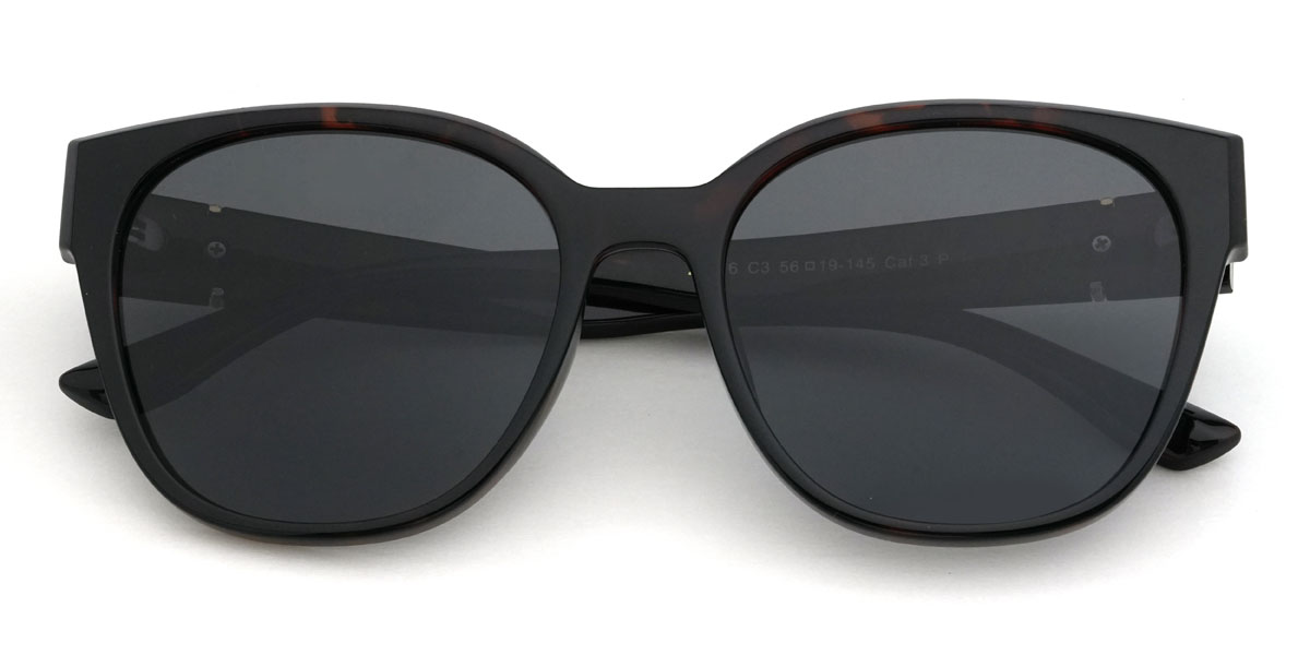 Tortoiseshell Grey Finnegan Glasses - Square Sunglasses