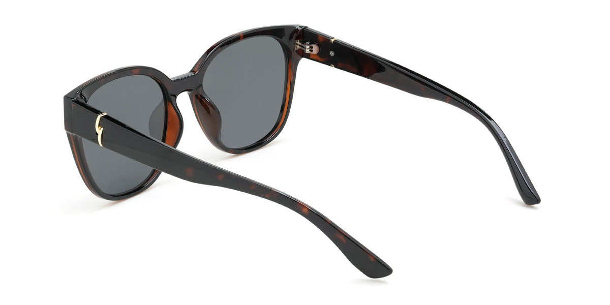 Tortoiseshell Grey Finnegan Glasses - Square Sunglasses