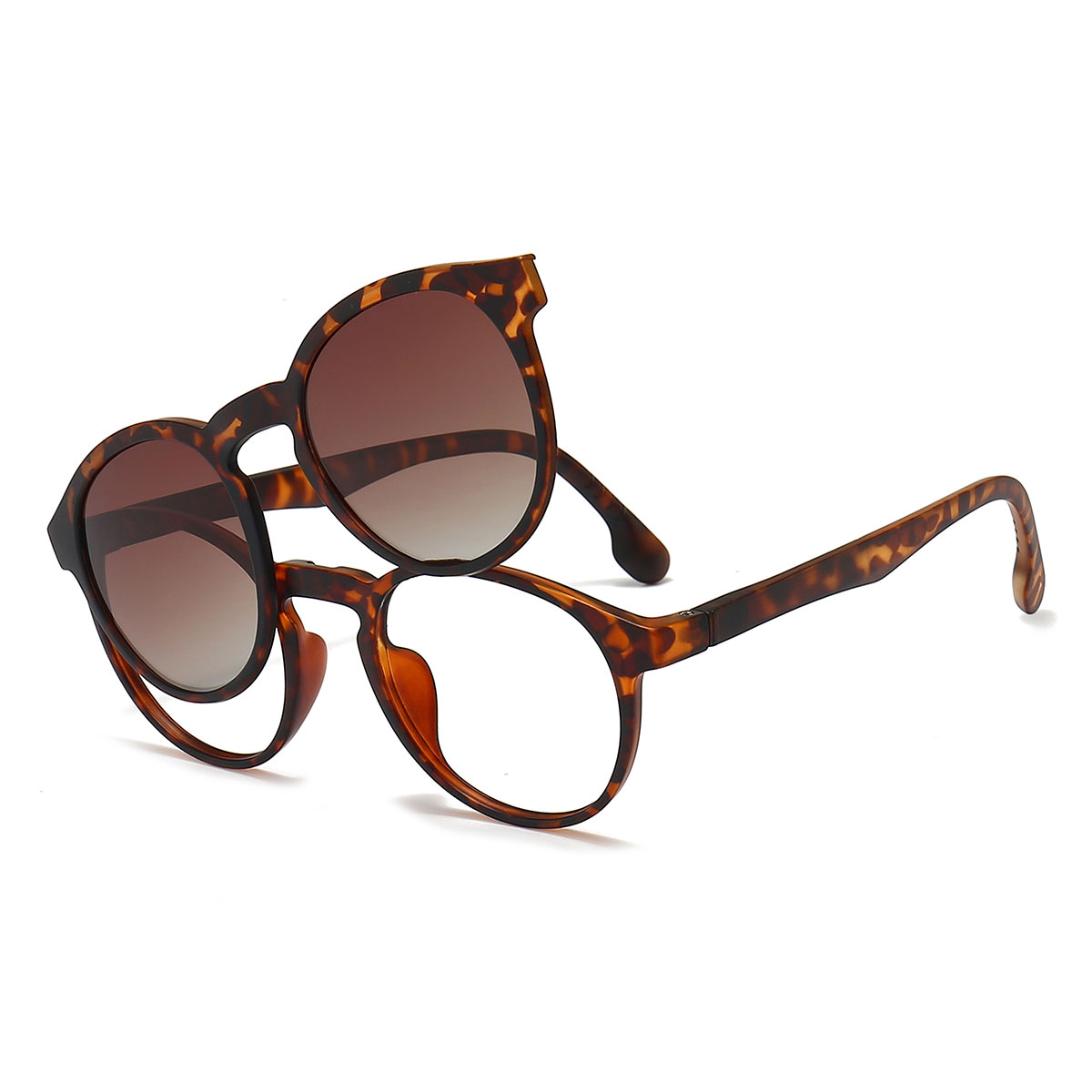 Teknősbéka Skylar Szemüveg - Oval Clip-On Sunglasses