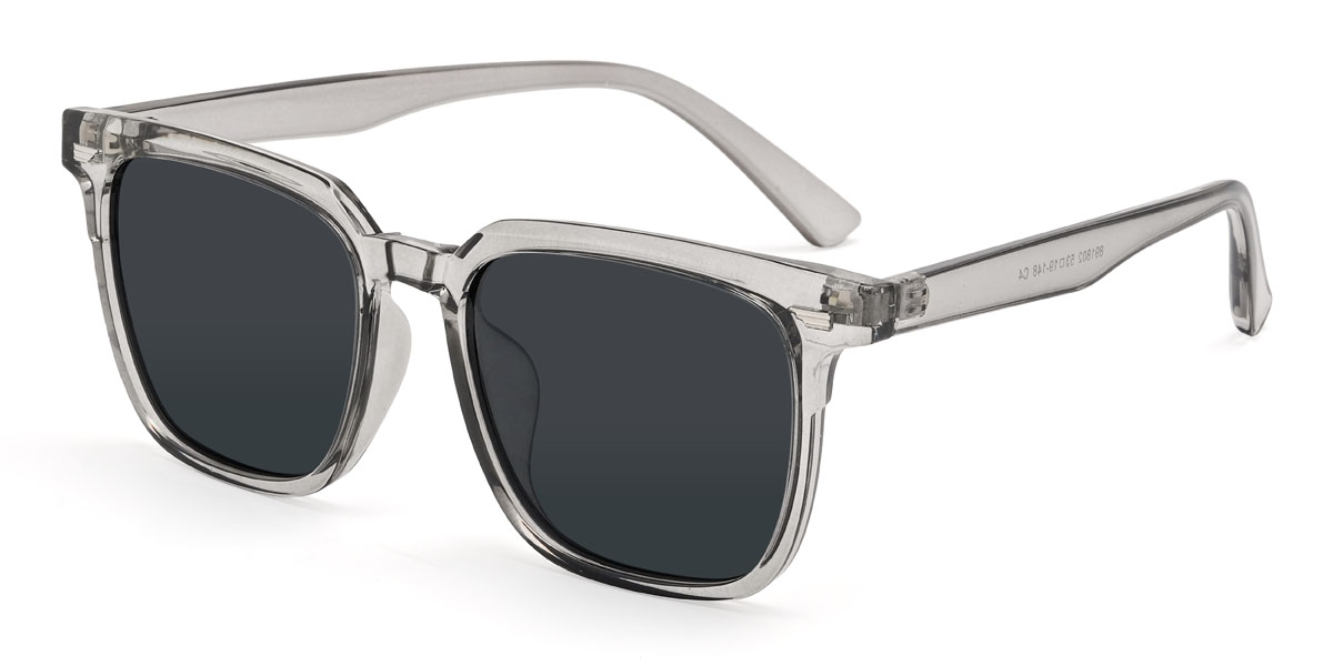 Klargrau Grau Marko Brille - Rectangle Sunglasses