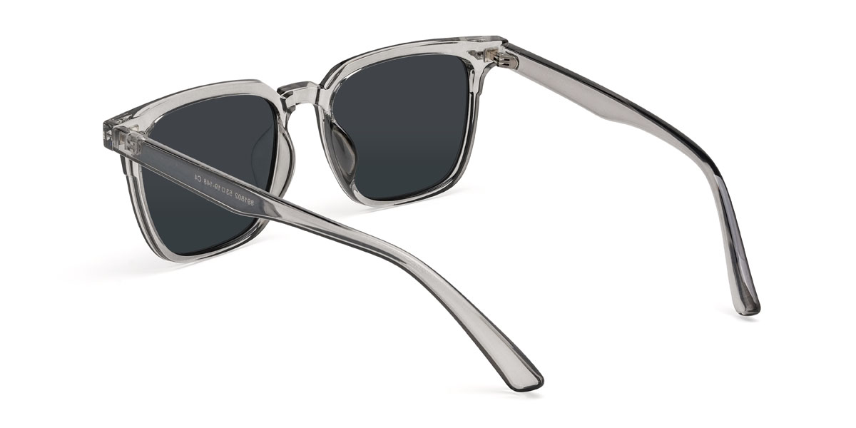 Klargrau Grau Marko Brille - Rectangle Sunglasses