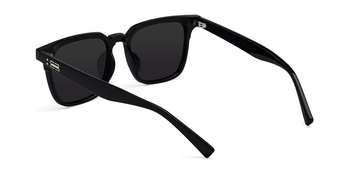 Black Grey Fateh Glasses - Rectangle Sunglasses