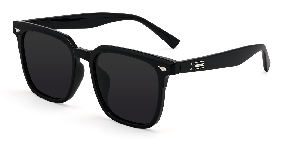 Black Grey Fateh Glasses - Rectangle Sunglasses