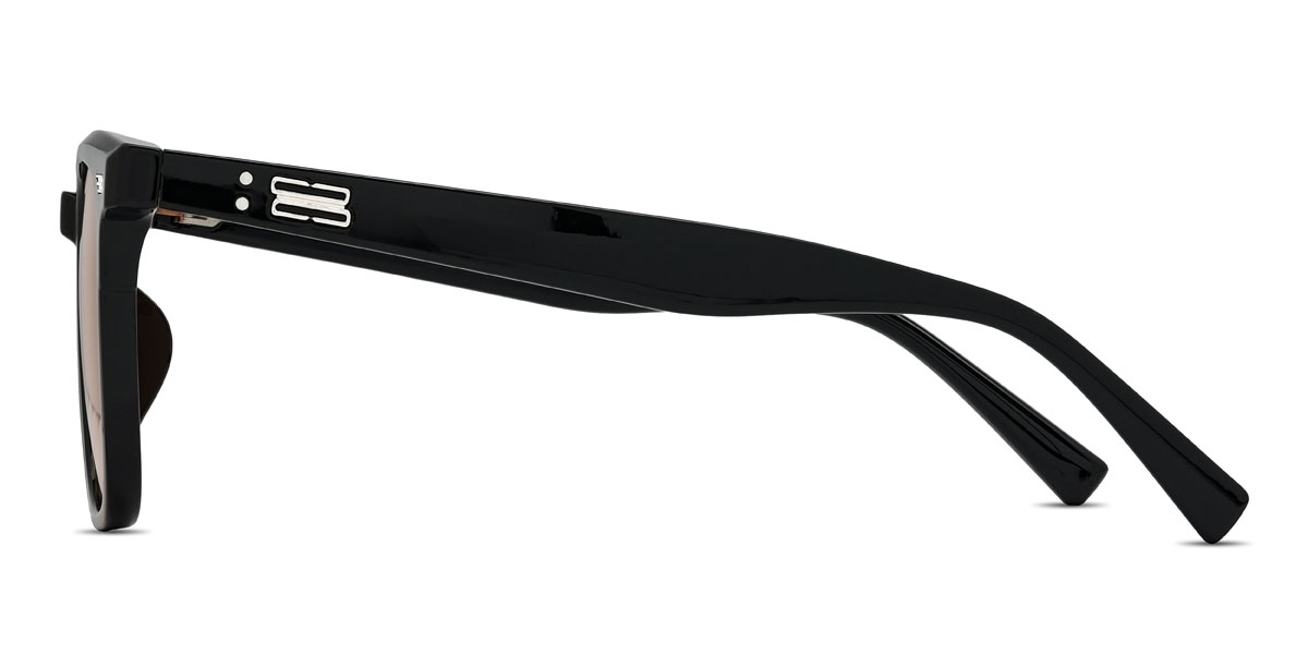 Black Orange Fateh Glasses - Rectangle Sunglasses