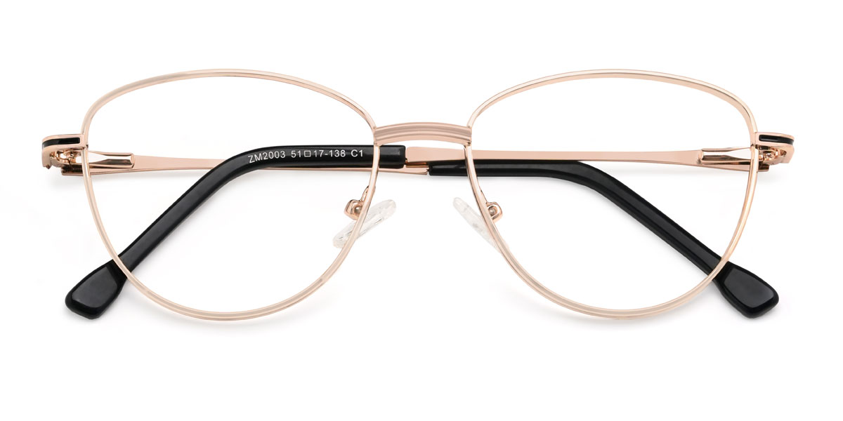 Or Noir Keeley Lunettes - Cat Eye Glasses