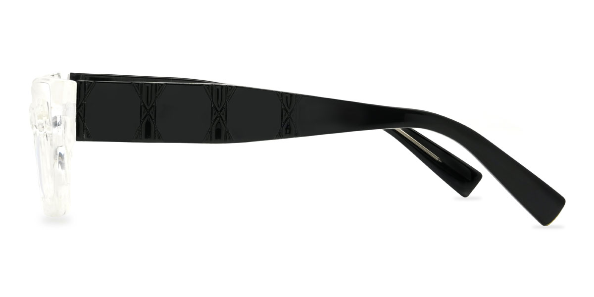 Clear Trevon Glasses - Rectangle Glasses