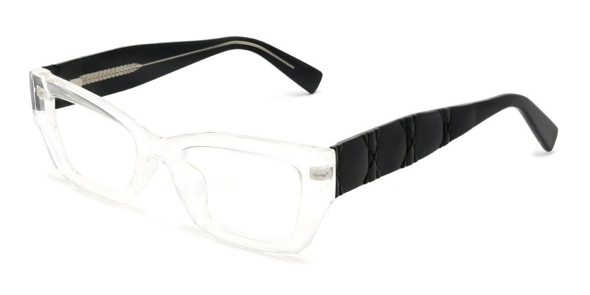 Clear Trevon Glasses - Rectangle Glasses