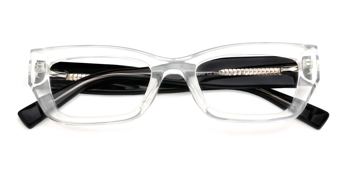 Clear Trevon Glasses - Rectangle Glasses