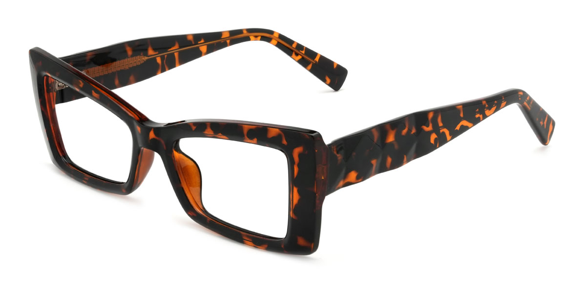 Tortoiseshell Josefina Glasses - Rectangle Glasses