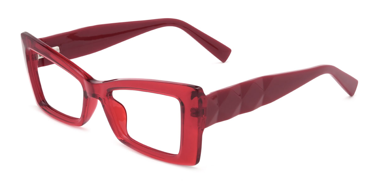 Red Josefina Glasses - Rectangle Glasses