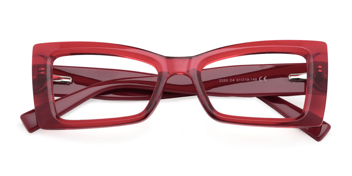 Red Josefina Glasses - Rectangle Glasses