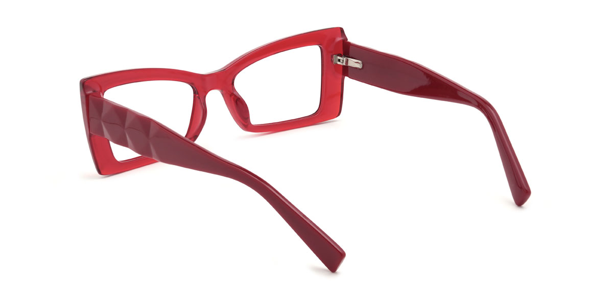 Red Josefina Glasses - Rectangle Glasses