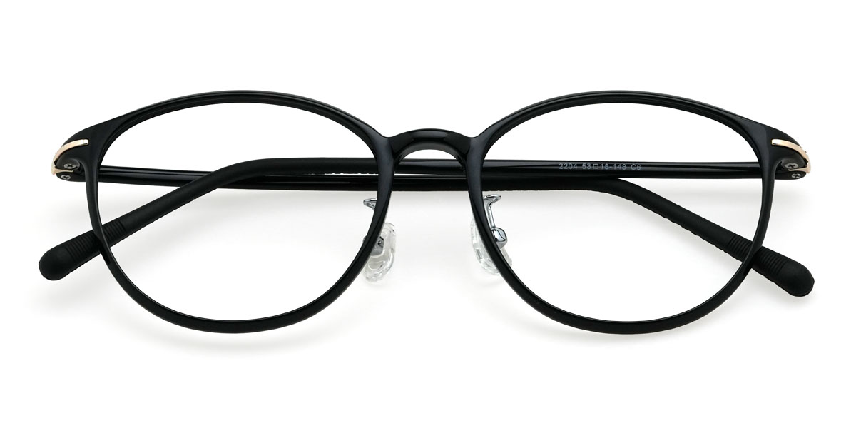Noir Kamyla Lunettes - Oval Glasses