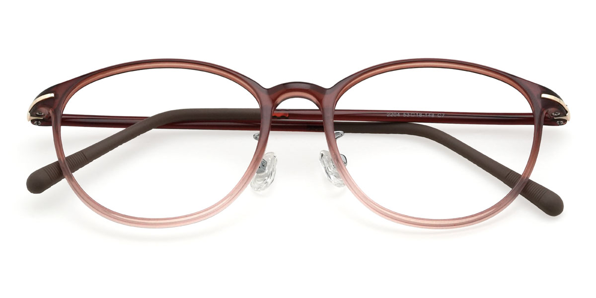 Farbverlauf Rot Kamyla Brille - Oval Glasses