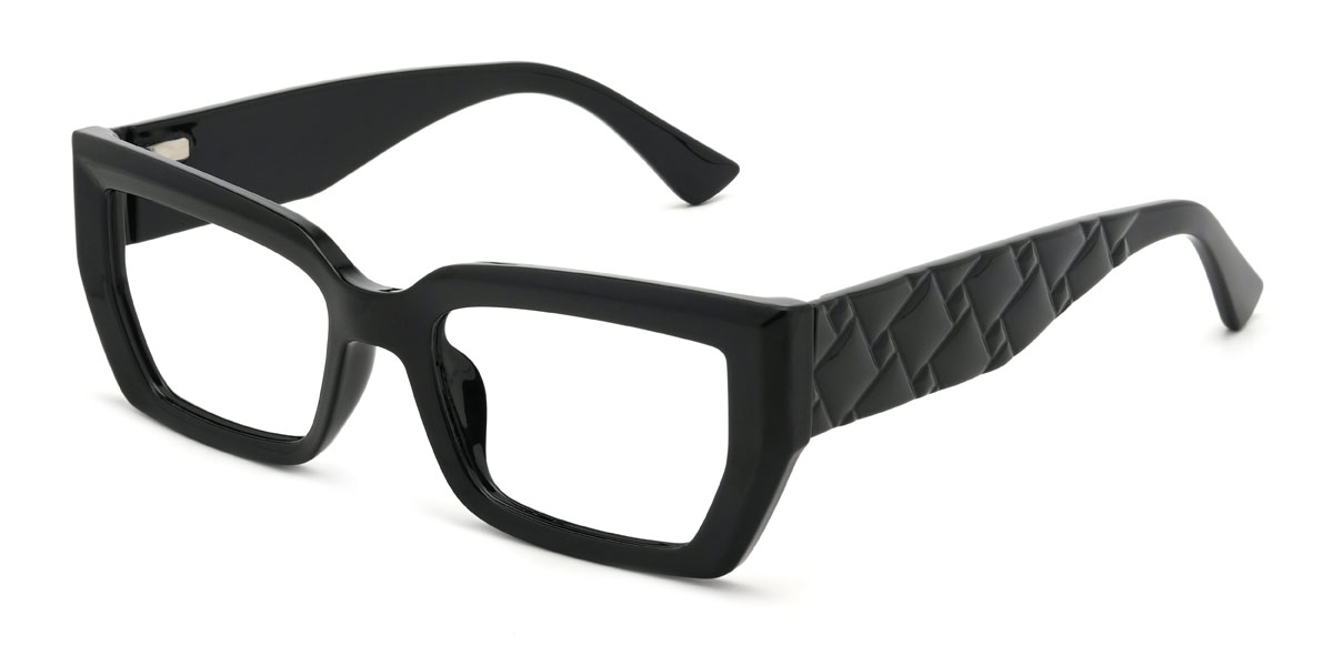 Schwarz Siddharth Brille - Rectangle Glasses