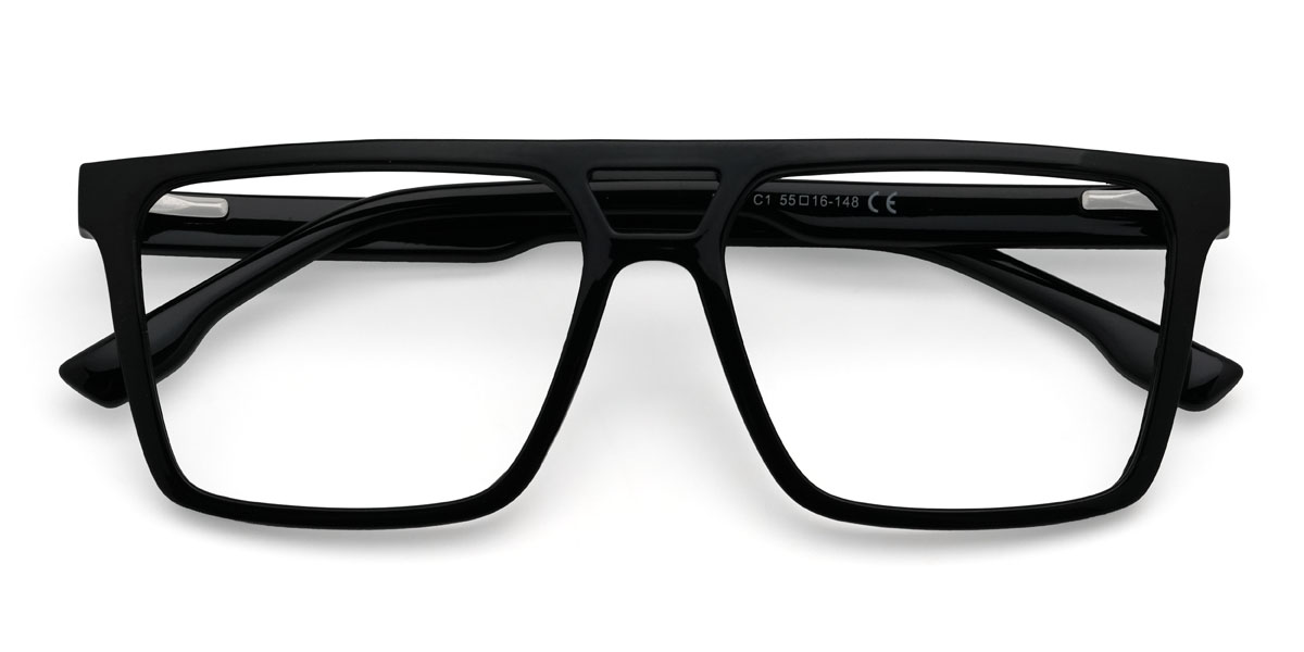 Black Arlen Glasses - Aviator Glasses