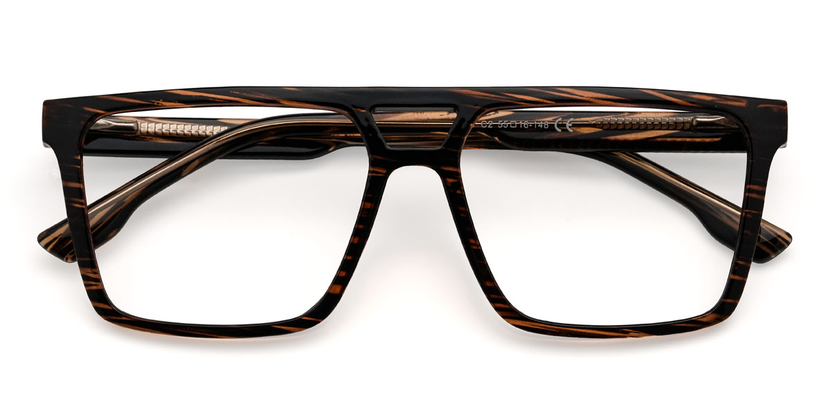Woodgrain Arlen Brille - Aviator Glasses