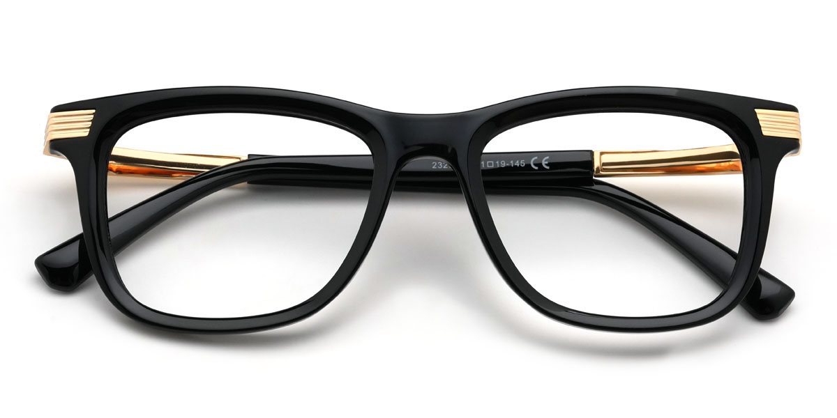 Schwarz Damaris Brille - Rectangle Glasses