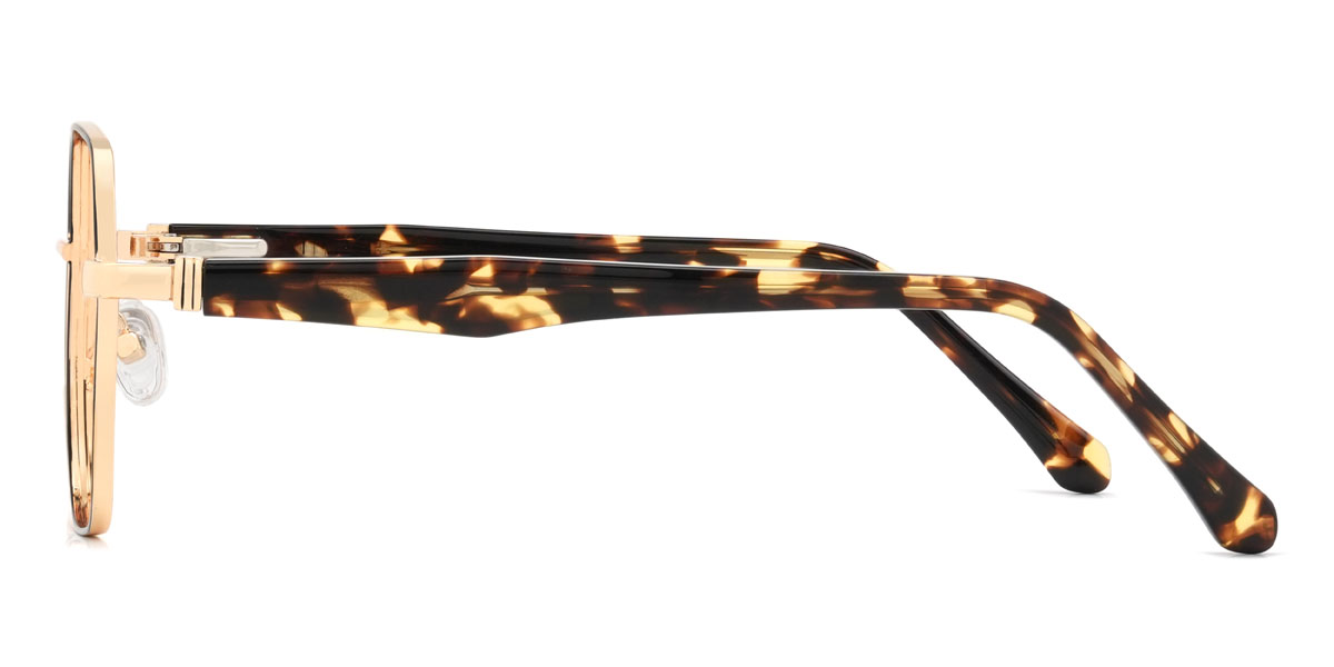 Gold Schwarz Milton Brille - Square Glasses