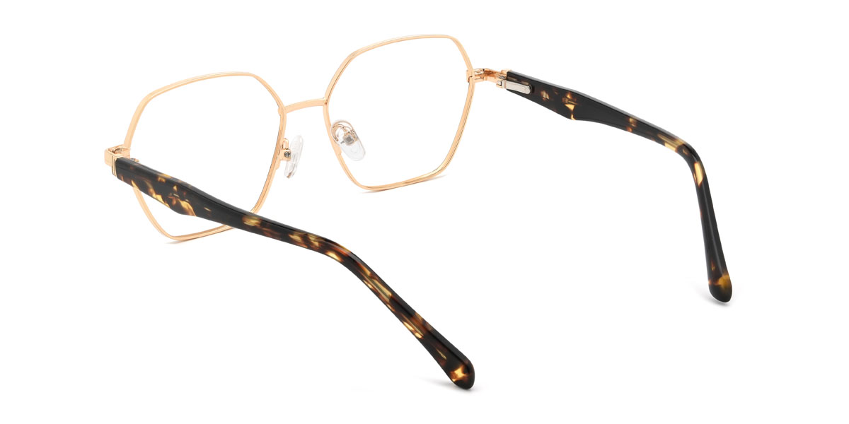 Gold Schwarz Milton Brille - Square Glasses
