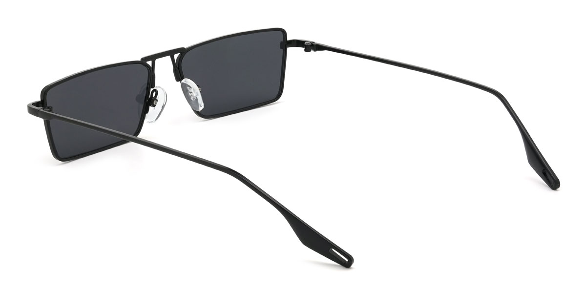 Schwarz Grau Zavion Brille - Rectangle Sunglasses