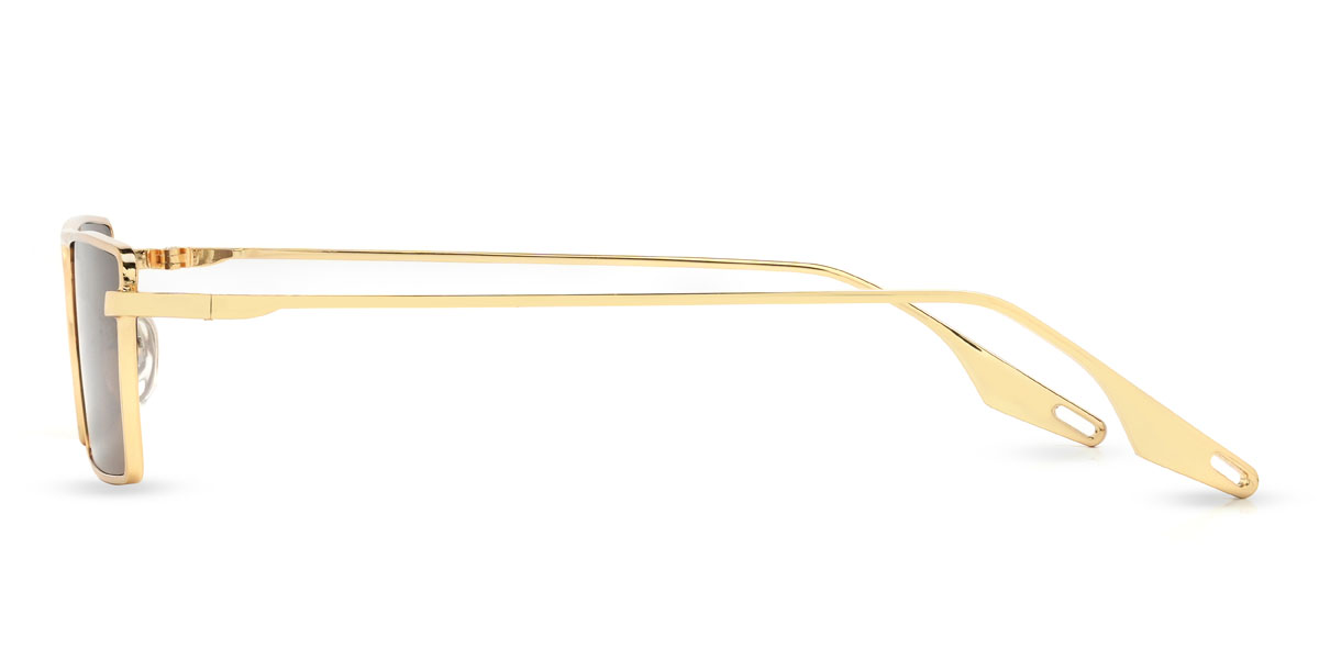 Gold Braun Zavion Brille - Rectangle Sunglasses