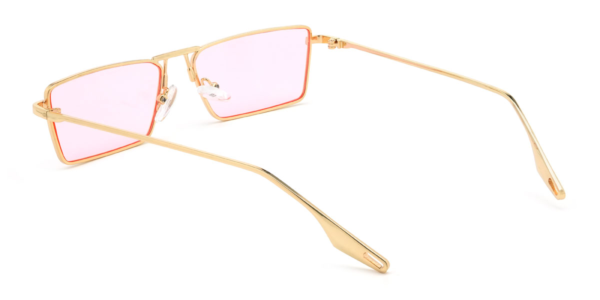 Gold Rosa Zavion Brille - Rectangle Sunglasses