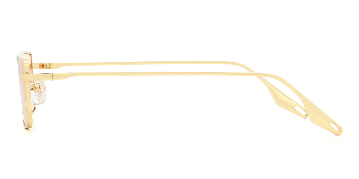 Gold Orange Zavion Brille - Rectangle Sunglasses