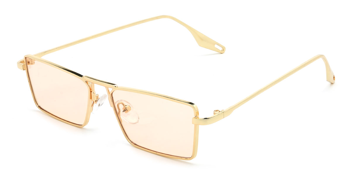 Gold Orange Zavion Brille - Rectangle Sunglasses