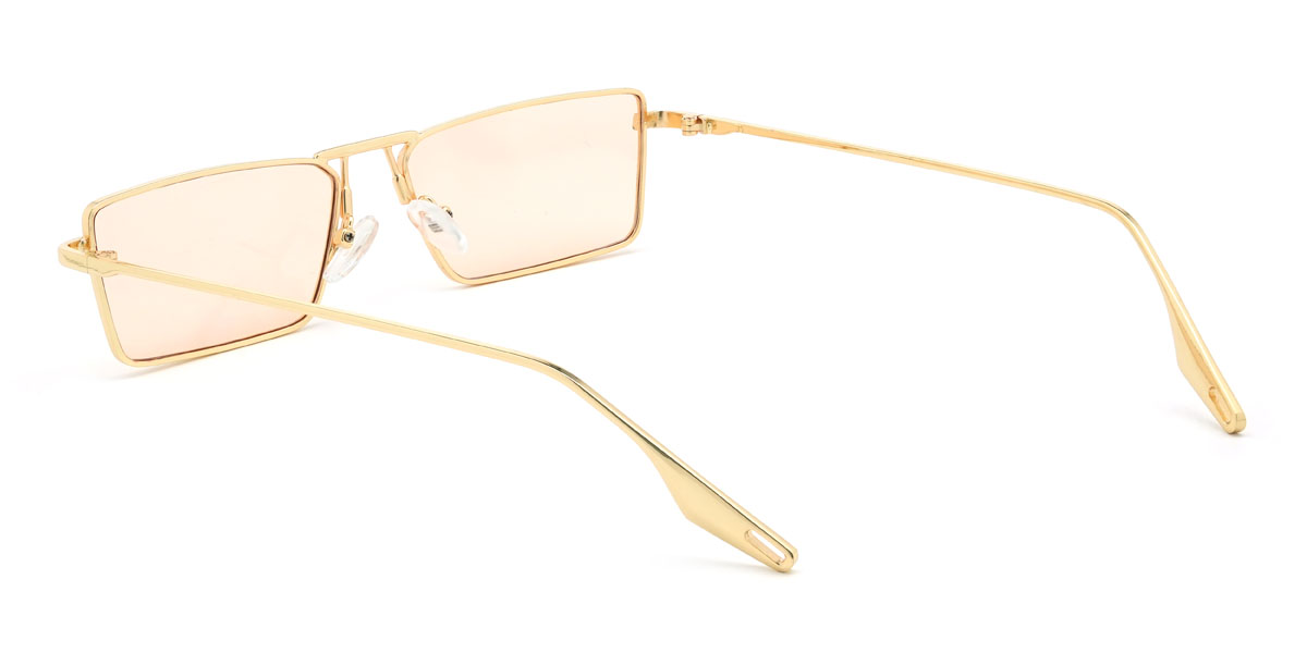 Gold Orange Zavion Brille - Rectangle Sunglasses