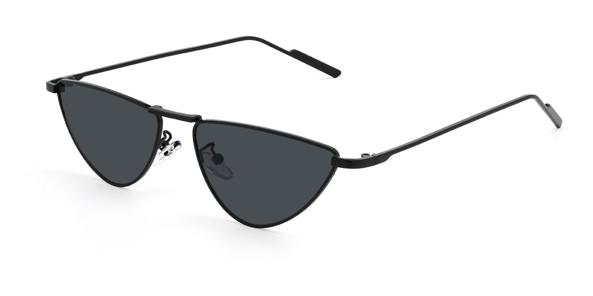 Schwarz Grau Maitha Brille - Cat Eye Sunglasses