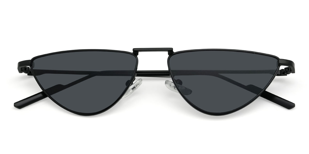 Schwarz Grau Maitha Brille - Cat Eye Sunglasses