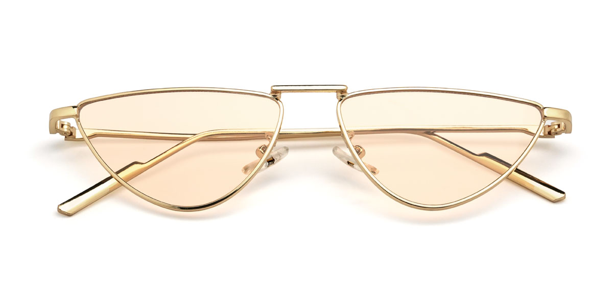 Gold Orange Maitha Brille - Cat Eye Sunglasses