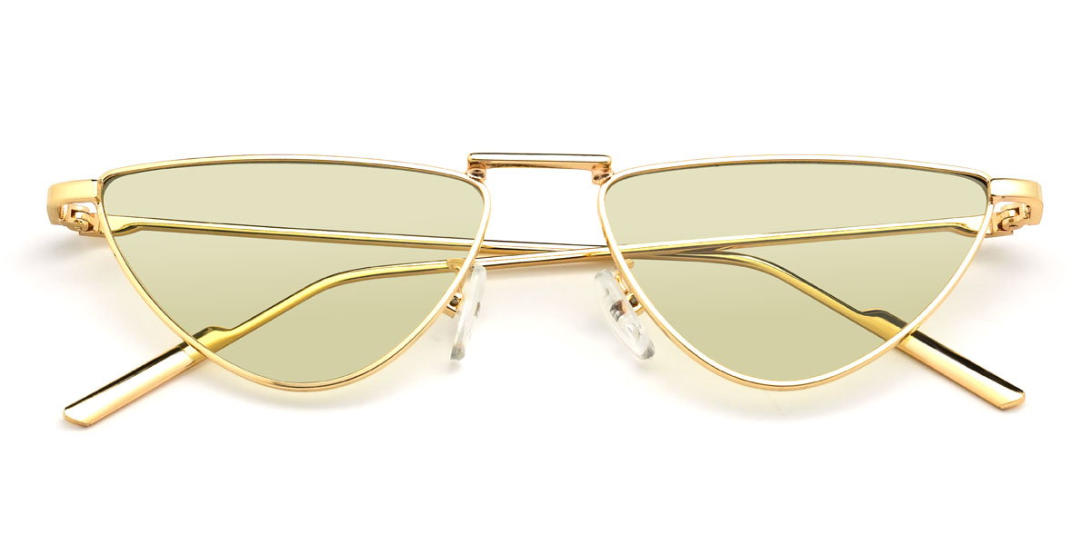 Gold Grün Maitha Brille - Cat Eye Sunglasses