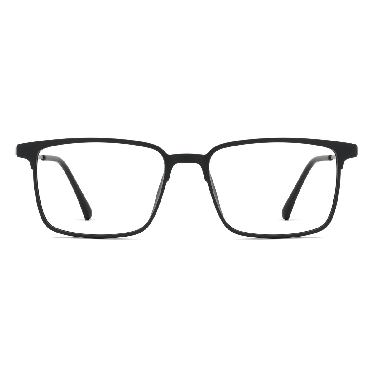 Schwarz Delainey Brille - Rectangle Clip-On Sunglasses