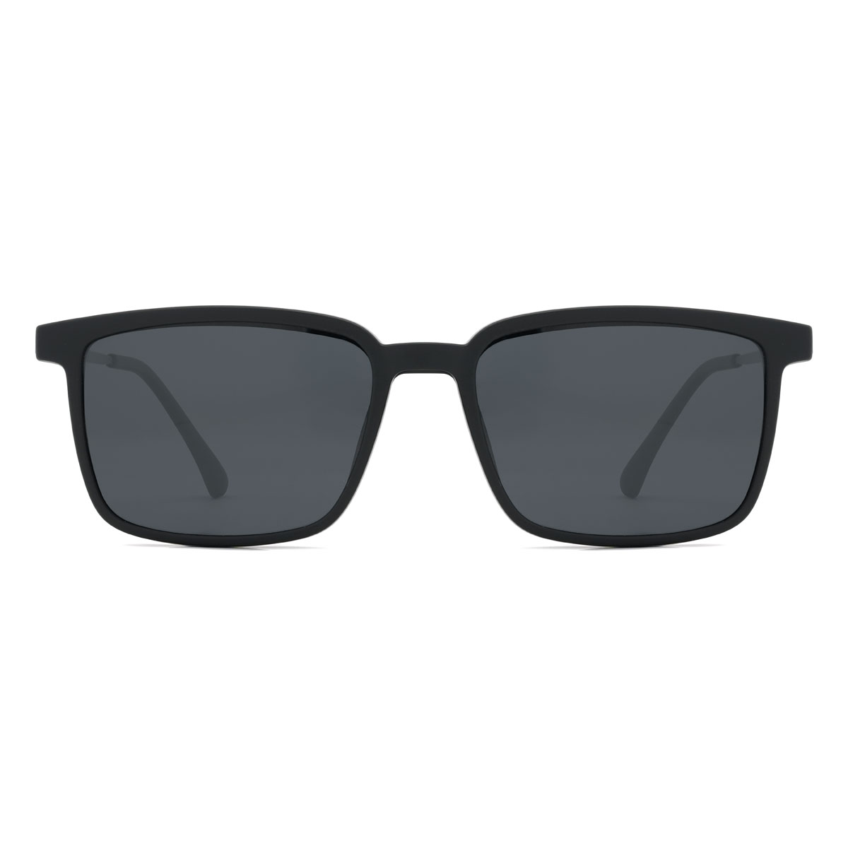 Schwarz Delainey Brille - Rectangle Clip-On Sunglasses