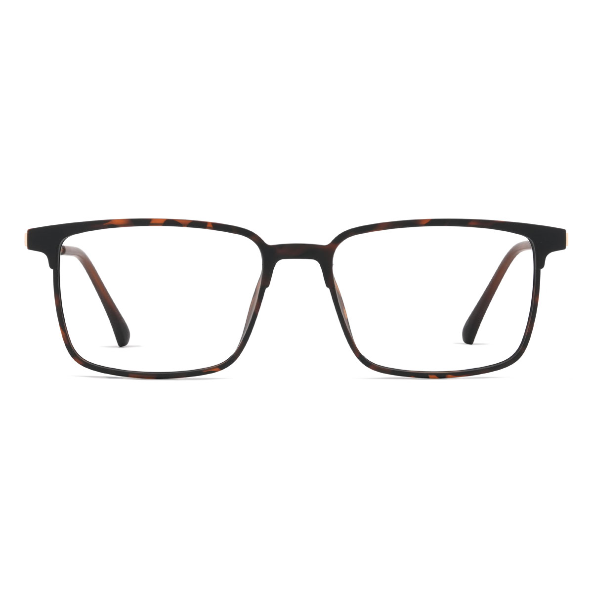 Schildpatt Delainey Brille - Rectangle Clip-On Sunglasses